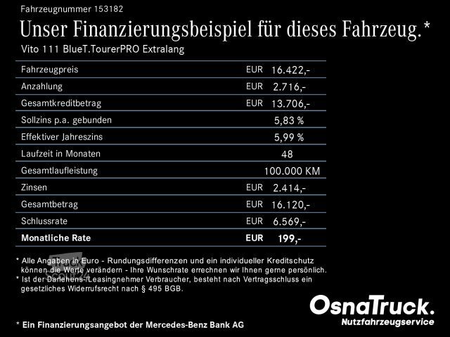 Mikroautobusas MERCEDES-BENZ Vito 111 rerPRO Extralang Klima,8-Sitze