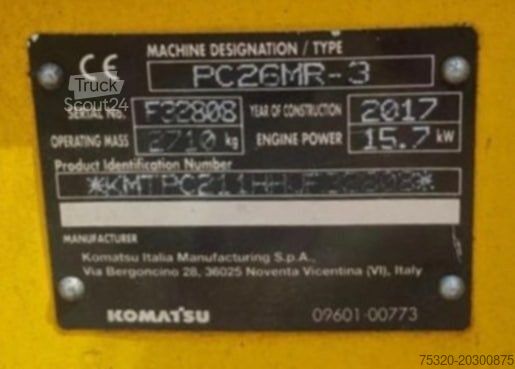Minibagger KOMATSU PC 26 MR - 3