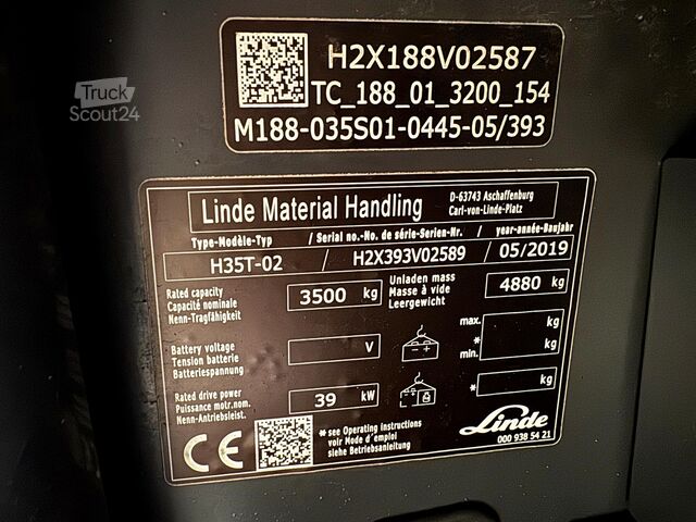 šakinis krautuvas Linde H 35T-02 [ID: 162]