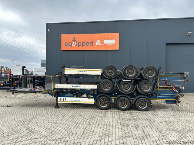 Transport af containere Krone stack of 3x 2013/2014 KRONE 40FT/45FT chassis /...