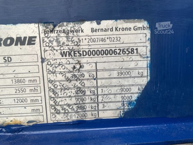 Transporte de volumen Krone Mega Mega / Volume / BPW Axles / Drumbrakes