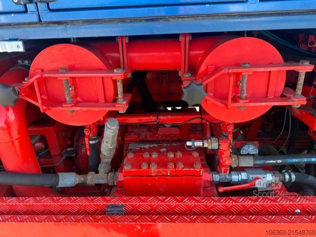 Vacuum tank truck MERCEDES-BENZ Actros 4151 8x8 V8 Hvidtved Larsen RECycler 410