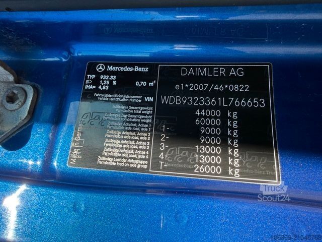 Vacuum tank truck MERCEDES-BENZ Actros 4151 8x8 V8 Hvidtved Larsen RECycler 410