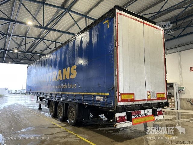 Open semitrailer with tarp Schmitz Cargobull Curtainsider Mega