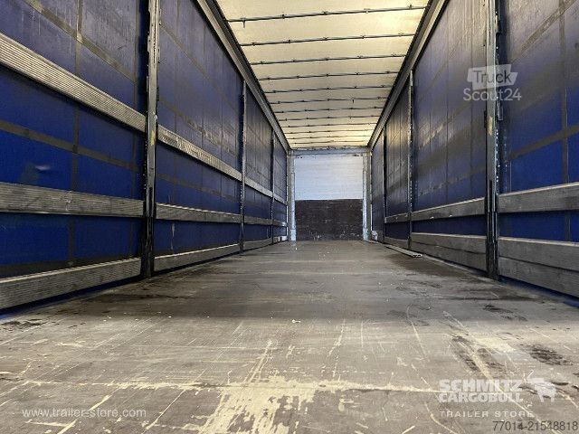 Open semitrailer with tarp Schmitz Cargobull Curtainsider Mega