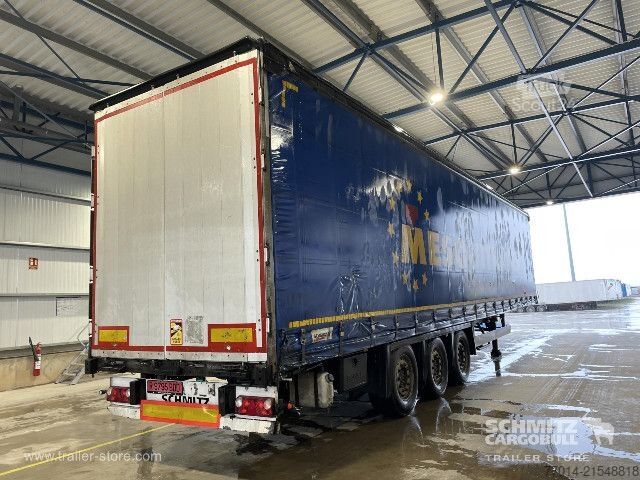 Open semitrailer with tarp Schmitz Cargobull Curtainsider Mega