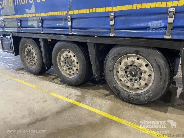 Open semitrailer with tarp Schmitz Cargobull Curtainsider Mega