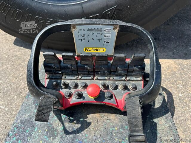 Sistema de brazo de gancho MAN TGS 35.400 8x4 TRIDEM HOOKLIFT T22 + CRANE PALF...