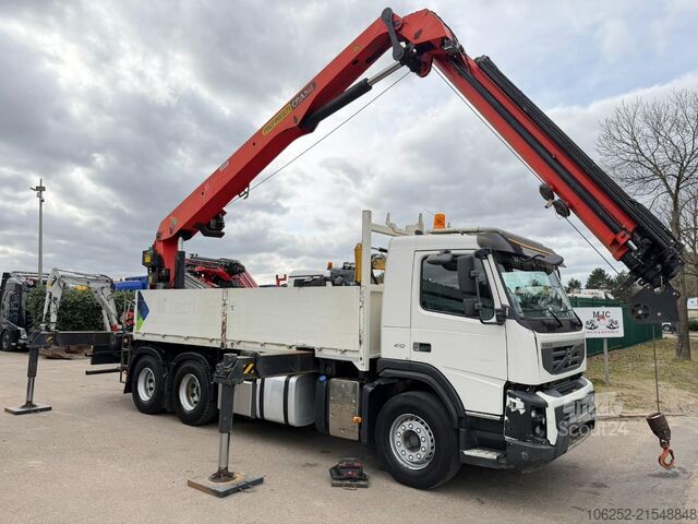 Open laadbak Volvo FMX 410 6x4 + DACHDECKERKRAN PALFINGER PK40001 ...