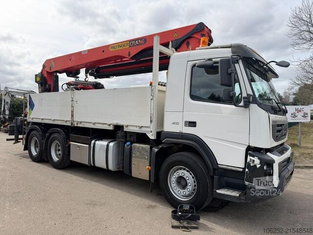 Open laadbak Volvo FMX 410 6x4 + DACHDECKERKRAN PALFINGER PK40001 ...