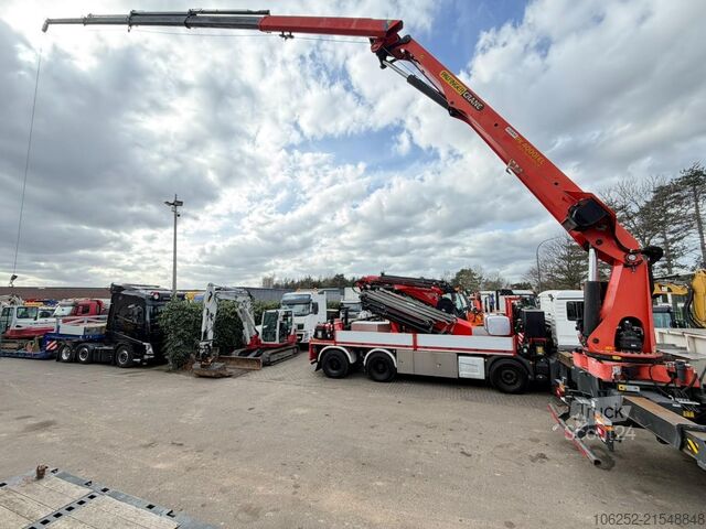 Open laadbak Volvo FMX 410 6x4 + DACHDECKERKRAN PALFINGER PK40001 ...