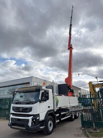 Open laadbak Volvo FMX 410 6x4 + DACHDECKERKRAN PALFINGER PK40001 ...