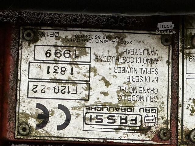 Containertransport (haakarmsysteem) Iveco TRAKKER 350 6x4 HOOKLIFT + CRANE FASSI F120.22 ...