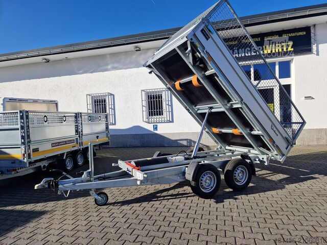 Kipper-Anhänger Debon PW Kipper elektro mit Laubgitter direkt