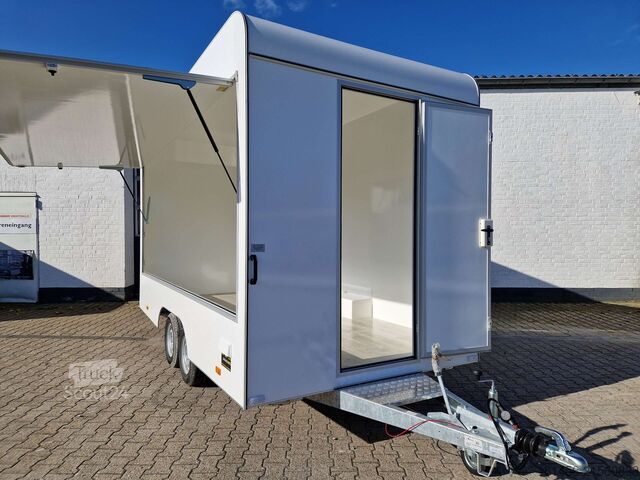 Verkaufsanhänger trailershop Aero Retro Verkaufsanhänger Leerwagen für diy Ausbau 420x200x230cm sofort