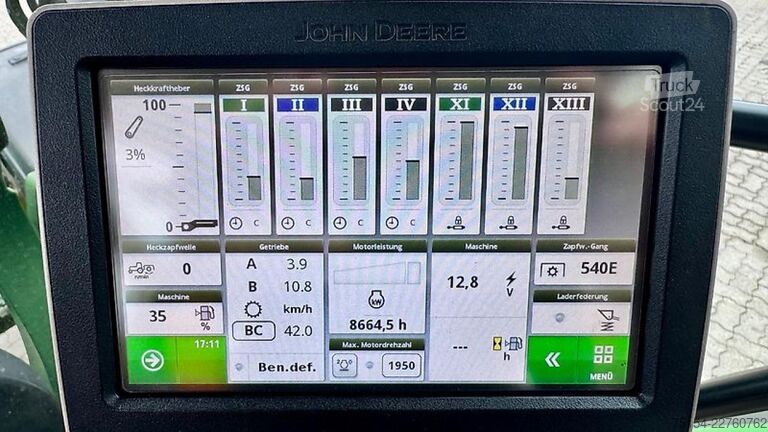 Tractor John Deere 6145R Direct Drive + 663R Frontlader