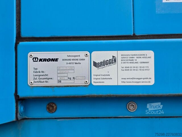 Причіп зі змінним кузовом KRONE WP 7.3 LS5-CS/BW | EDSCHA | Aluklappen