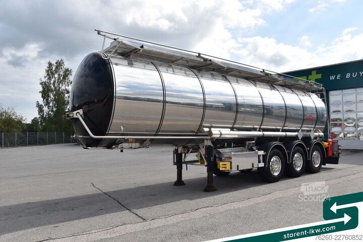Remorque-citerne semi-remorque KÄSSBOHRER Chemietank, ADR, 30.000L, Liftachse, Alufelgen