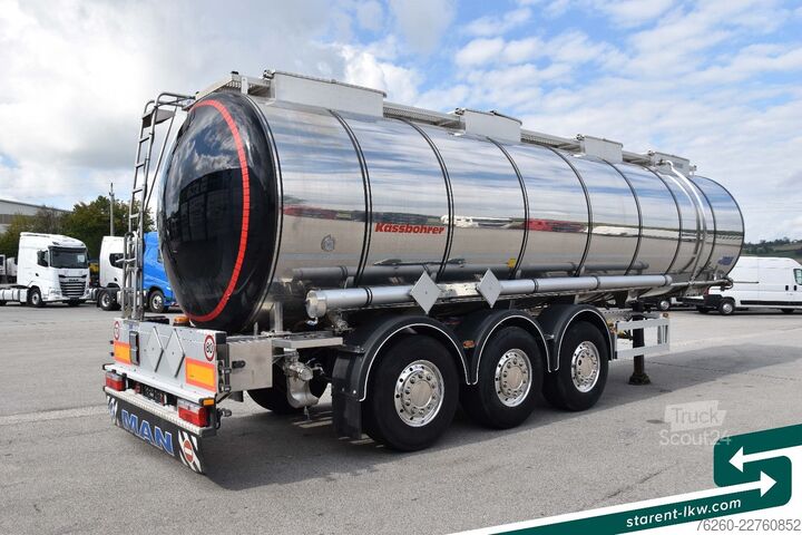Remorque-citerne semi-remorque KÄSSBOHRER Chemietank, ADR, 30.000L, Liftachse, Alufelgen