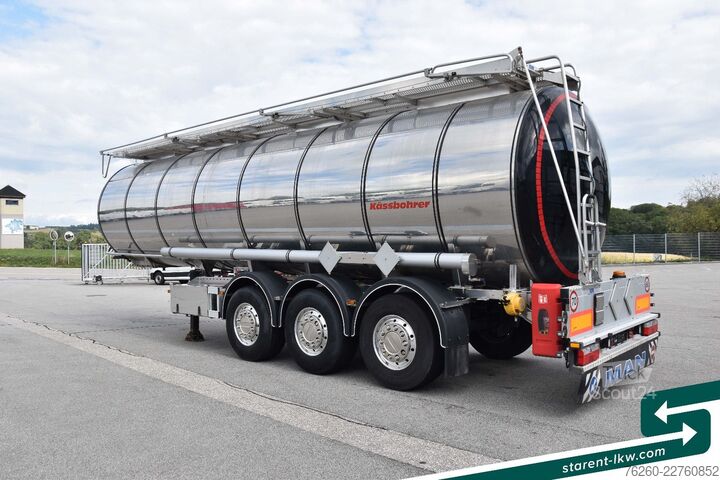 Remorque-citerne semi-remorque KÄSSBOHRER Chemietank, ADR, 30.000L, Liftachse, Alufelgen