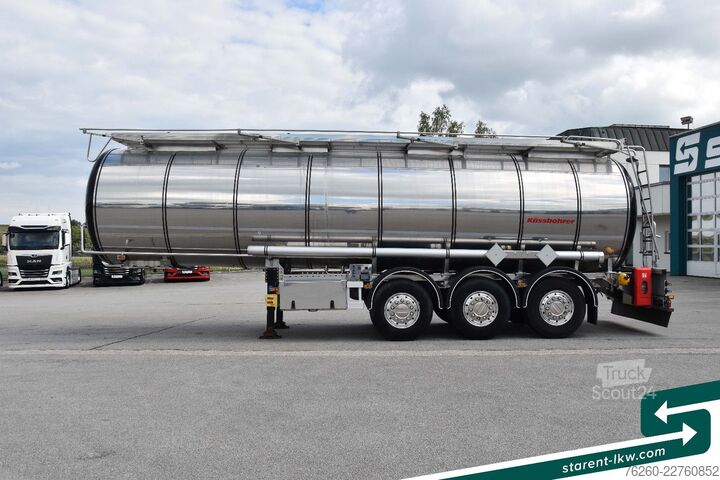 Remorque-citerne semi-remorque KÄSSBOHRER Chemietank, ADR, 30.000L, Liftachse, Alufelgen