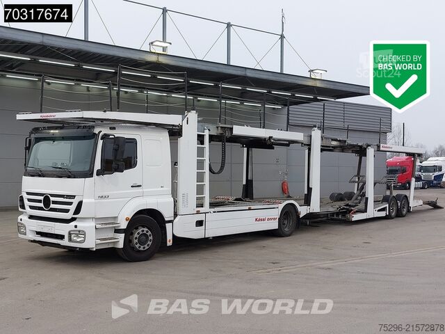 Furgão transportador de automóveis Mercedes Axor 1833 4X2 Kassbohrer SSV-01 car transporter...