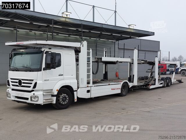 Furgão transportador de automóveis Mercedes Axor 1833 4X2 Kassbohrer SSV-01 car transporter...