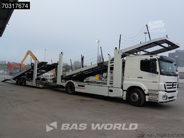 Furgão transportador de automóveis Mercedes Axor 1833 4X2 Kassbohrer SSV-01 car transporter...