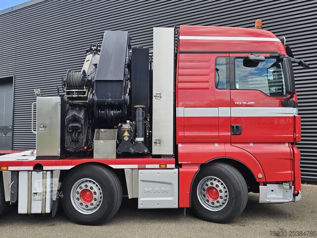 Vrachtwagen met kraan MAN TGX 37.480 8x2-6 / HMF 85 t/m CRANE / KRAN
