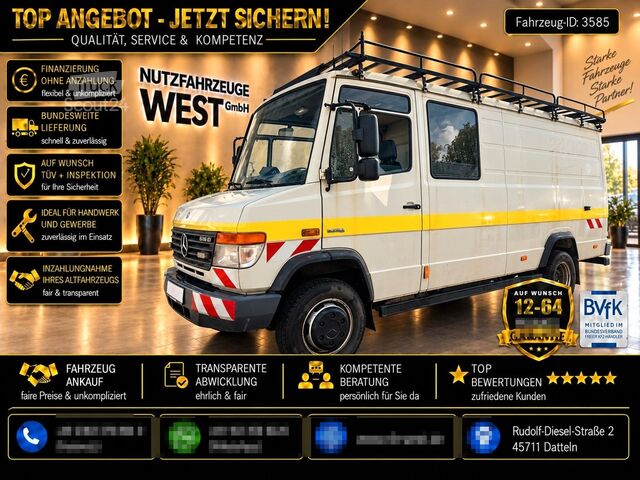 Komercijalno vozilo sa visokim krovom MERCEDES-BENZ Vario 616/816 D DoKa Mixto Kasten*Klima*TÜV NEU*