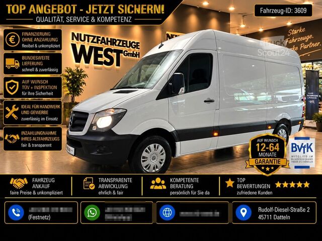 Furgon z wysokim dachem MERCEDES-BENZ Sprinter 216/316 CDI Hoch+Lang*L2-H2*Garantie*