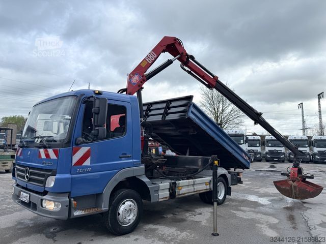 Wywrotka MERCEDES-BENZ Atego 1018K/ller-Kipper+Kran+Greifer/TÜV/