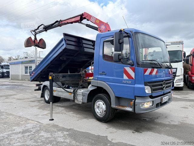 Wywrotka MERCEDES-BENZ Atego 1018K/ller-Kipper+Kran+Greifer/TÜV/