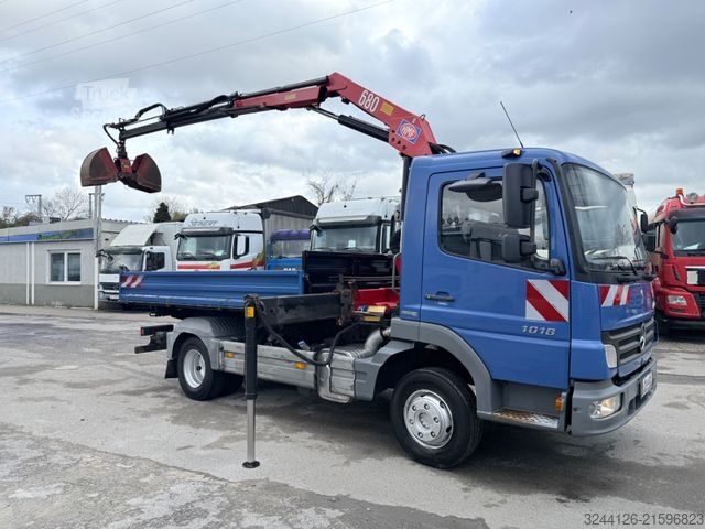 Wywrotka MERCEDES-BENZ Atego 1018K/ller-Kipper+Kran+Greifer/TÜV/