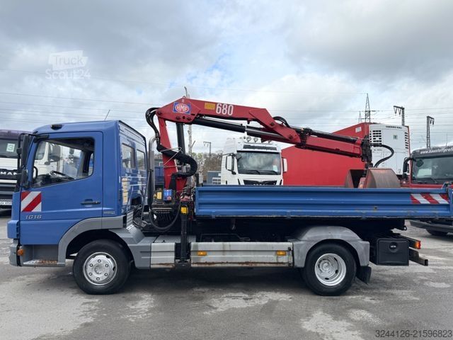 Wywrotka MERCEDES-BENZ Atego 1018K/ller-Kipper+Kran+Greifer/TÜV/