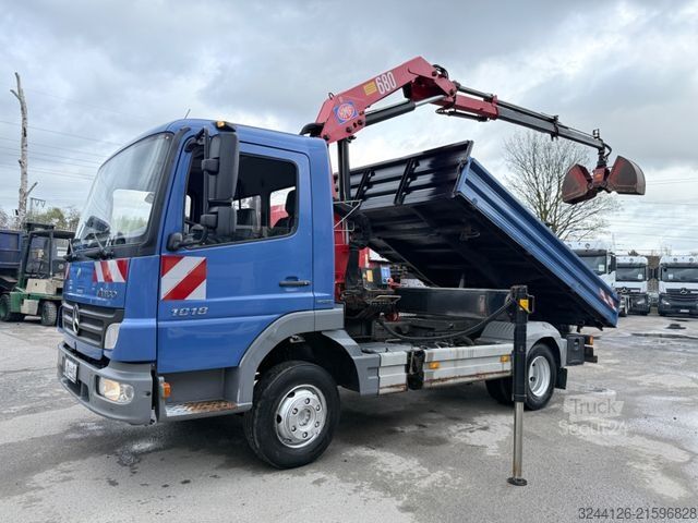 Trójstronna wywrotka MERCEDES-BENZ Atego 1018K/ller-Kipper+Kran+Greifer/TÜV/