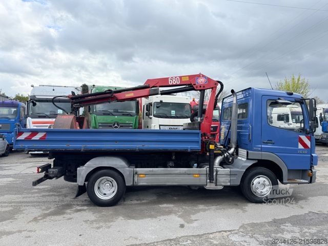 Trójstronna wywrotka MERCEDES-BENZ Atego 1018K/ller-Kipper+Kran+Greifer/TÜV/