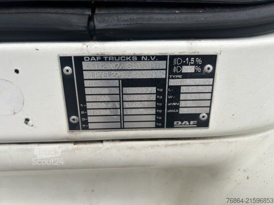 Box truck DAF LF 260 KOFFER+LBW