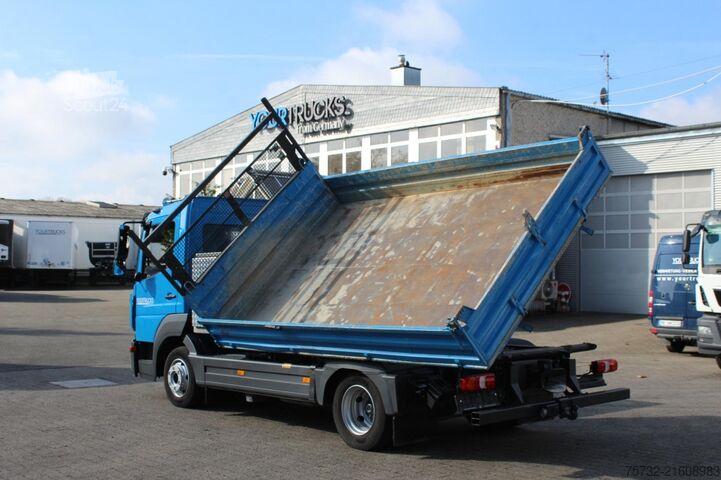 Üç yönlü damperli kamyonet Mercedes-Benz Atego  921  Seitenkipper 3-Sitzer AHK ACC
