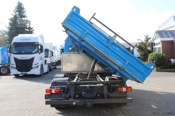 Üç yönlü damperli kamyonet Mercedes-Benz Atego  921  Seitenkipper 3-Sitzer AHK ACC