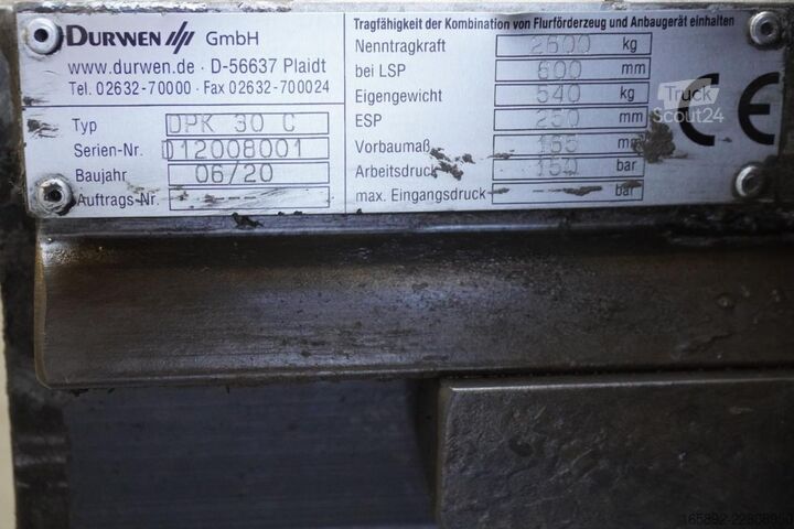 Haarukka DURWEN DURWEN VDPK45C, Breite 1120 mm