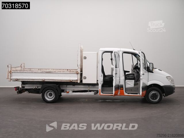 Platforma ładunkowa Mercedes Sprinter 513 CDI Dubbel Cabine Kipper met Kist ...