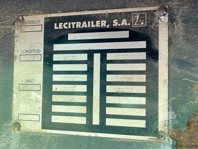 Sliding tarpaulins Leciñena air susrpansion,  double axels