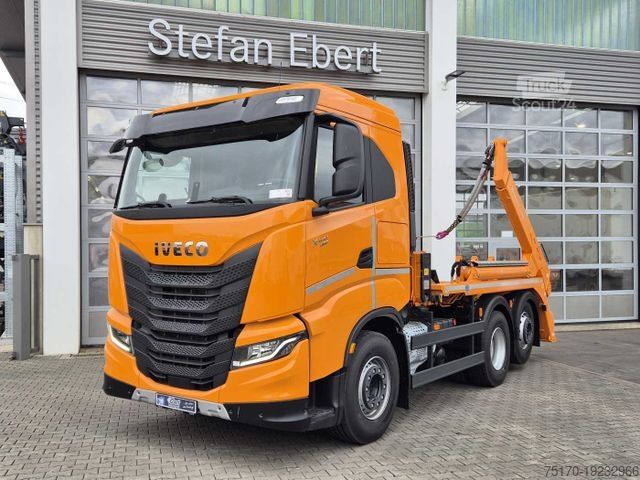 Absetzkipper LKW IVECO X-Way AS280X46Y/PS ON 6x2 MEILLER  AK16 Intarder