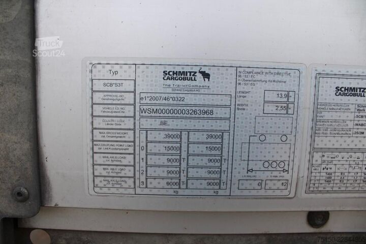 Otvorený náves s plachtou SCHMITZ CARGOBULL Tautliner - Nr.: 968