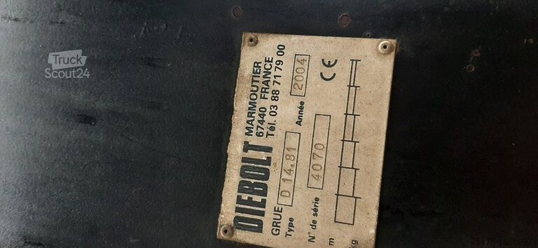 Camião-grua DIEBOLT BOOMKRAAN D14.81