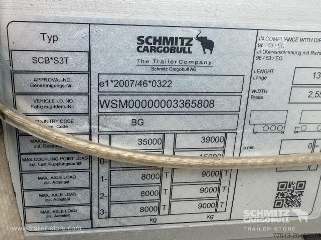 Otvorený náves s plachtou Schmitz Cargobull Curtainsider Standard