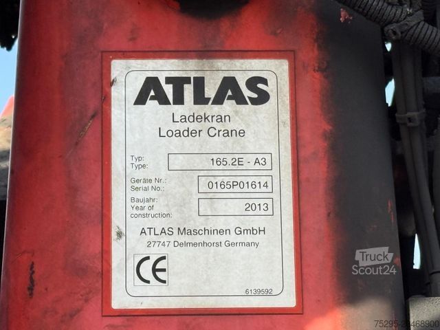 Camión de plataforma SCANIA R500 V8 Atlas Kran 12,30 m Retarder Lift+Lenk