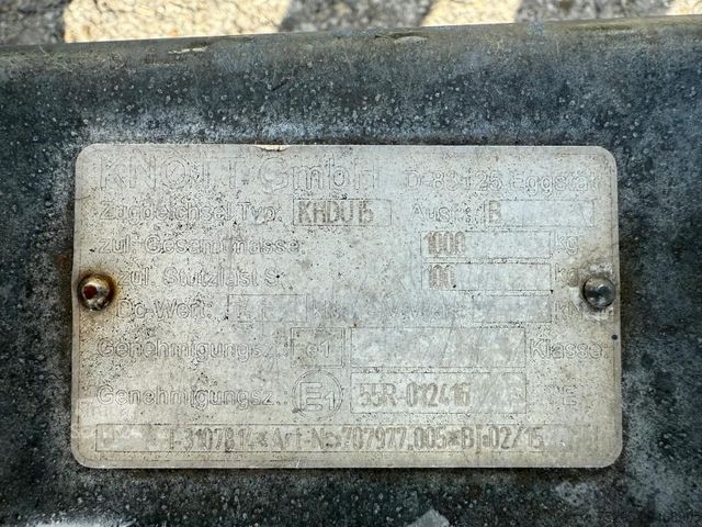 Piekabe  Trebbiner 1 Achs LED Vorwarntafel verzinkt