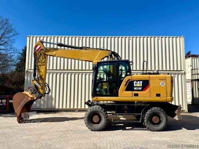 Mobile excavator CATERPILLAR M318F / 9.852 H / Deutsche Maschine